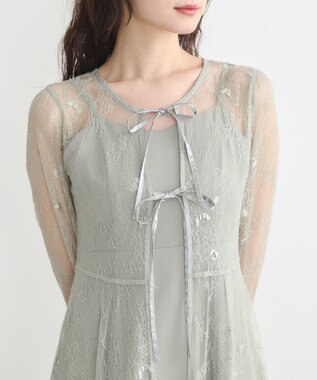 earth music&ecology SET2点レースワンピース＋キャミワンピース ミント