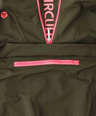 PW CIRCULUS 【 伸縮性あり 】【WOMEN】シャーリングアノラック ブルゾン カーキ系