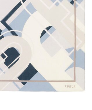 MOONBAT フルラ (FURLA) コットンプチスカーフ 50cm×50cm グレー