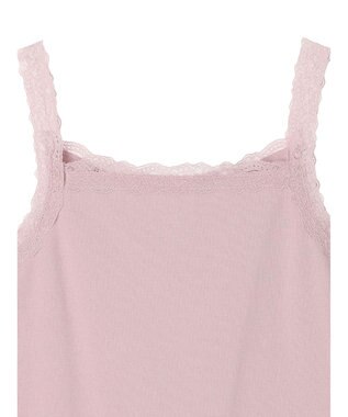 earth music&ecology ２ＷＡＹスクエア＆Vネックネックレースタンクトップ Pink