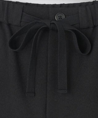 J.PRESS LADIES 【洗える】ツムギート flannel ワイド パンツ ブラック系