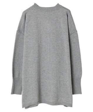 Green Parks もちやわ　ニットチュニック Gray Mixture