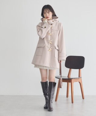 earth music&ecology ダッフルコート Light Beige