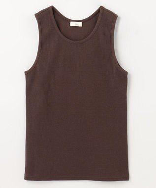 NAVE 【Nave　洗える】ベアテレコタンクトップ ダークブラウン系