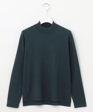 J.PRESS LADIES 【洗える】PRINCE ハイネック ニット ダークグリーン系