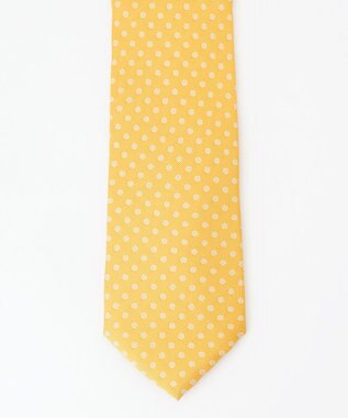 J.PRESS MEN 小紋柄ハンドプリントネクタイ ライトイエロー系5