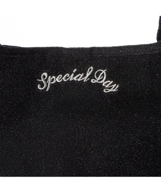 UNBILLION カシュカシュ cachecache / ラメワンポイント刺繍トート ブラック