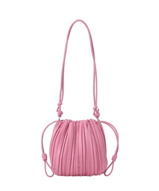 Green Parks プリーツ巾着バッグ Pink