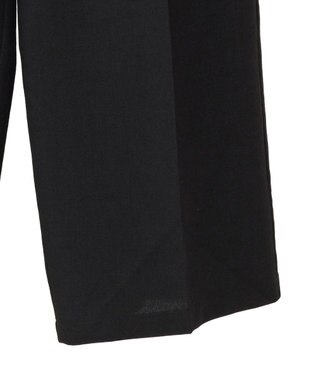 Green Parks 麻調合繊イージーパンツ Black