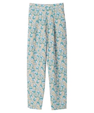 Green Parks Ｂ．レーヨン混プリントパンツ Gray