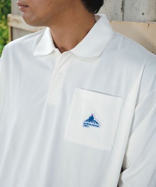 SHARE PARK MENS 【UVケア・吸水速乾・ストレッチ・軽量 】エンブレムポロTシャツ（L・XLサイズ） ホワイト系