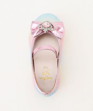 ANY KIDS キラキラパンプス レインボー