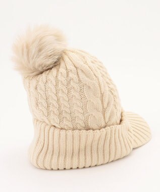 23区GOLF 【WOMEN】ニットキャップ アイボリー系