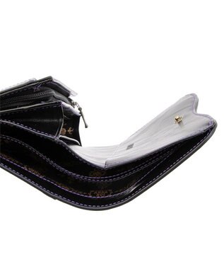 ANNA SUI リーブル 内Lファスナー二つ折り財布 パープル