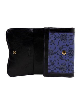 ANNA SUI リーブル 内Lファスナー二つ折り財布 パープル