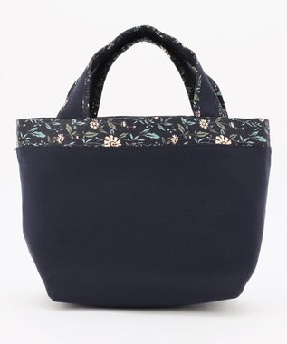 J.PRESS LADIES 【WEB限定カラーあり・リバーシブル】キルティング ミニトートバッグ ネイビー系