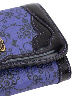ANNA SUI リーブル 内Lファスナー二つ折り財布 パープル