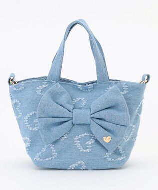 ANY KIDS 2WAY リボンバッグ デニム