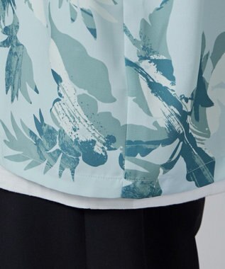 WEGO 【ユニセックス着用ITEM/MLサイズ展開】トロミアロハシャツ（S） サックス