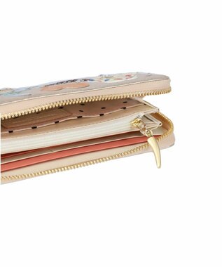 tsumori chisato CARRY tcパッチワーク ラウンドファスナー長財布 ゴールド