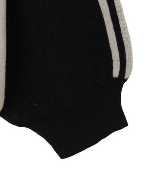 WEGO ゲームグラフィックラグランジャガードニット ブラック