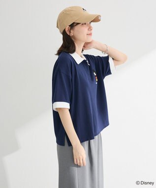Green Parks Ｍｉｃｋｅｙ　ｆｒｉｅｎｄ　／　ワンポイントショートポロ Navy