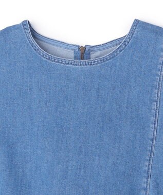 UNFILO 【野呂佳代さん着用】UNFILO DENIM light ノースリーブブラウス ブルー
