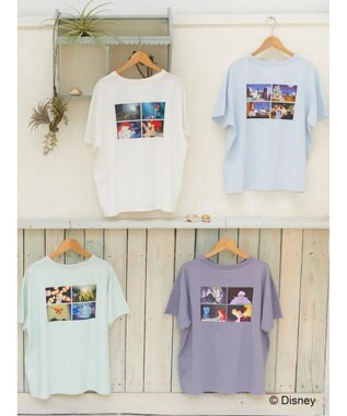 earth music&ecology リトル・マーメイド / プリントTee Off White