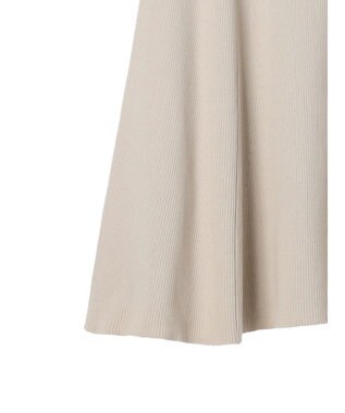 AMERICAN HOLIC リブフレアロングスカート Light Beige
