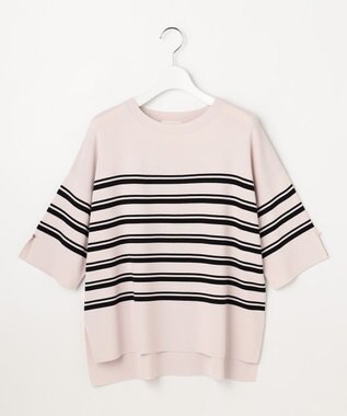 ANY SIS L 【アイスタッチ】ボートネックニット プルオーバー