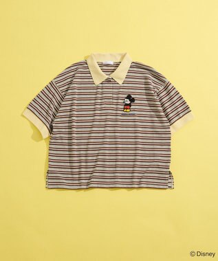 Green Parks Ｍｉｃｋｅｙ　ｆｒｉｅｎｄ　／　ワンポイントショートポロ Border