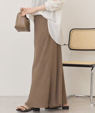 AMERICAN HOLIC リネンライクマーメイドスカート Brown