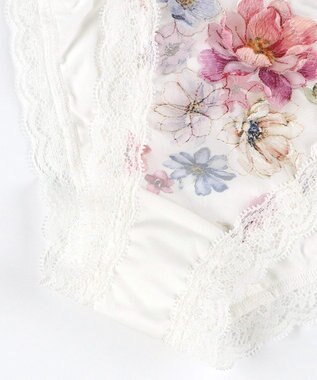 WACOAL ショーツ 【リボンブラ 脇すっきり】 BXB443とペア はきこみ丈あさめ やわらかく伸びる(バック) レディース PXB143 /ワコール アイボリー