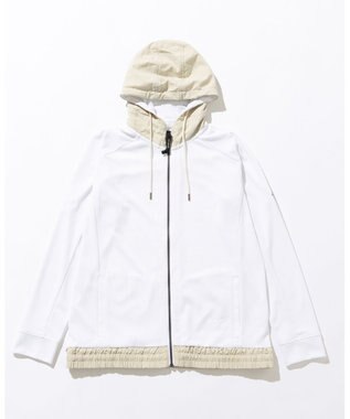 JOSEPH ABBOUD MOUNTAIN 【吸水速乾/通気性/ライナードッキング対応】ミズノコラボ DRY AEROFLOW パーカー ホワイト系