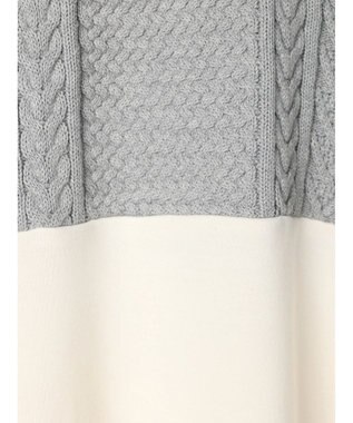 CRAFT STANDARD BOUTIQUE ニットドッキング裏毛プルオーバー Light Gray Mixture