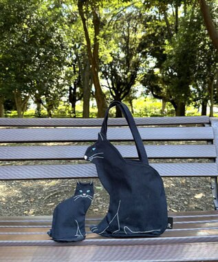 ROOTOTE 1110【ネコトート】EU.デリ.オスワリネコ-A 03：クロ