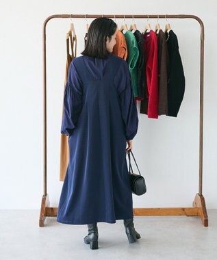 CRAFT STANDARD BOUTIQUE キナリノコラボ/タックジャンパースカート/24AW Navy
