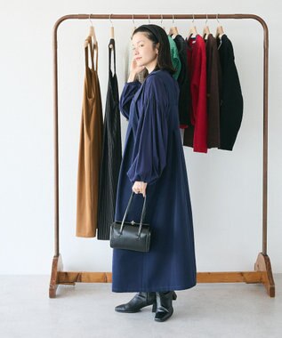 CRAFT STANDARD BOUTIQUE キナリノコラボ/タックジャンパースカート/24AW Navy