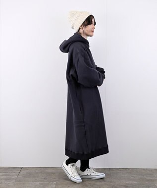 LENO ONE PIECE HOODIE 《FRENCH TERRY》ワンピースフーディ/パーカー NAVY