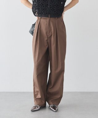 earth music&ecology チノタックパンツ Brown