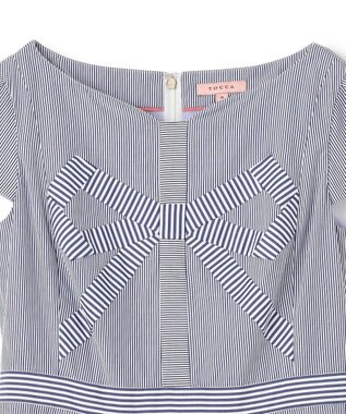 TOCCA 【洗える】STRIPE PARTY ドレス ブルー系5