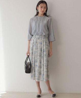 組曲 【先行予約】クラウドローン ブラウス ブルーグレー系