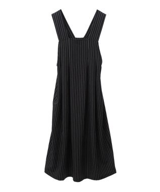 CRAFT STANDARD BOUTIQUE キナリノコラボ/タックジャンパースカート/24AW Stripe Black