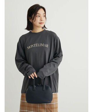 Green Parks オーバーサイズロゴチュニック Charcoal Gray