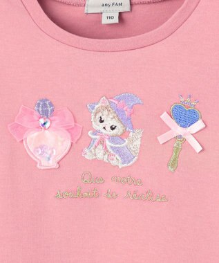 ANY KIDS マジカルキャット長袖Tシャツ ピンク