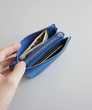 TIDEWAY MONTH WALLET WITH CORD ストラップ付きウォレット ブルー