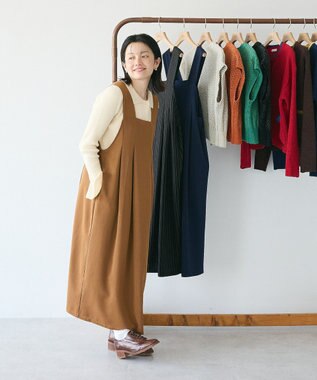 CRAFT STANDARD BOUTIQUE キナリノコラボ/タックジャンパースカート/24AW Mocha