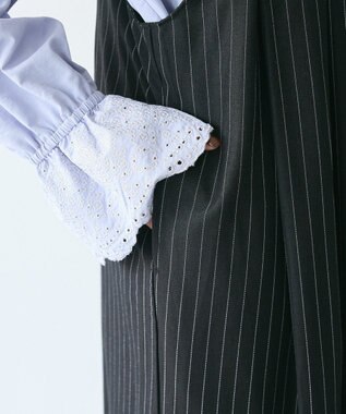 CRAFT STANDARD BOUTIQUE キナリノコラボ/タックジャンパースカート/24AW Stripe Black