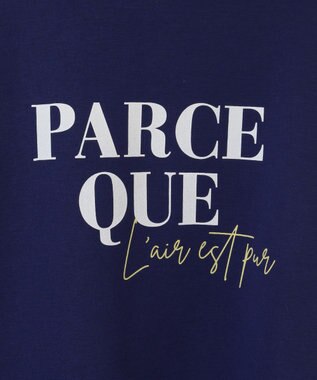 earth music&ecology アソートロゴフーディー Blue