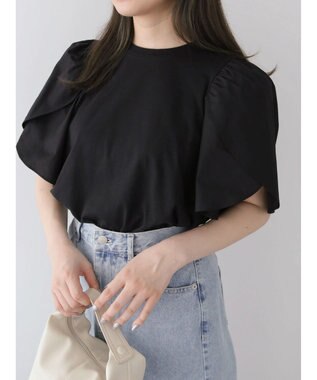 Green Parks ・ＳＵＧＡＲ　ＳＰＯＯＮ　チューリップスリーブＴＥＥ Black